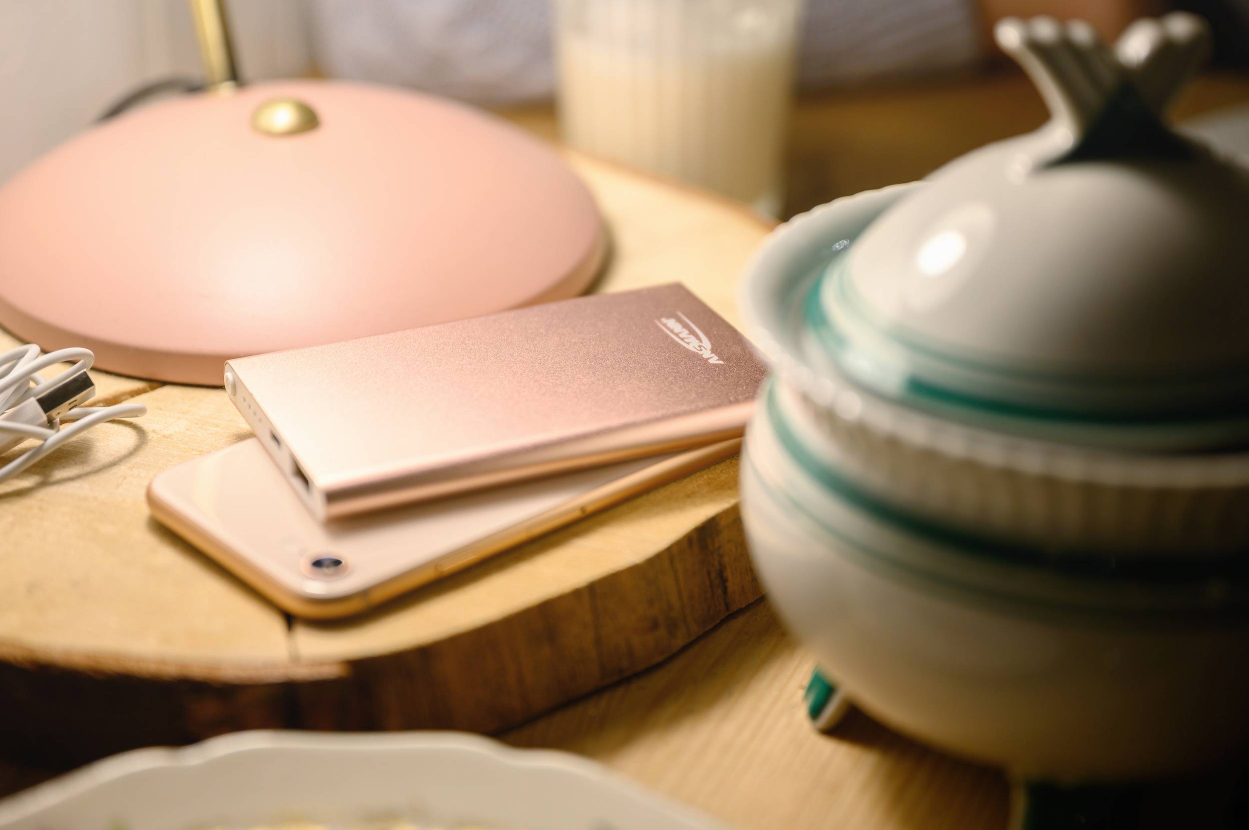 Ansmann 4Ah Power bank 4000 mAh Smart IC LiPo Micro USB, USB Rose Status display-3