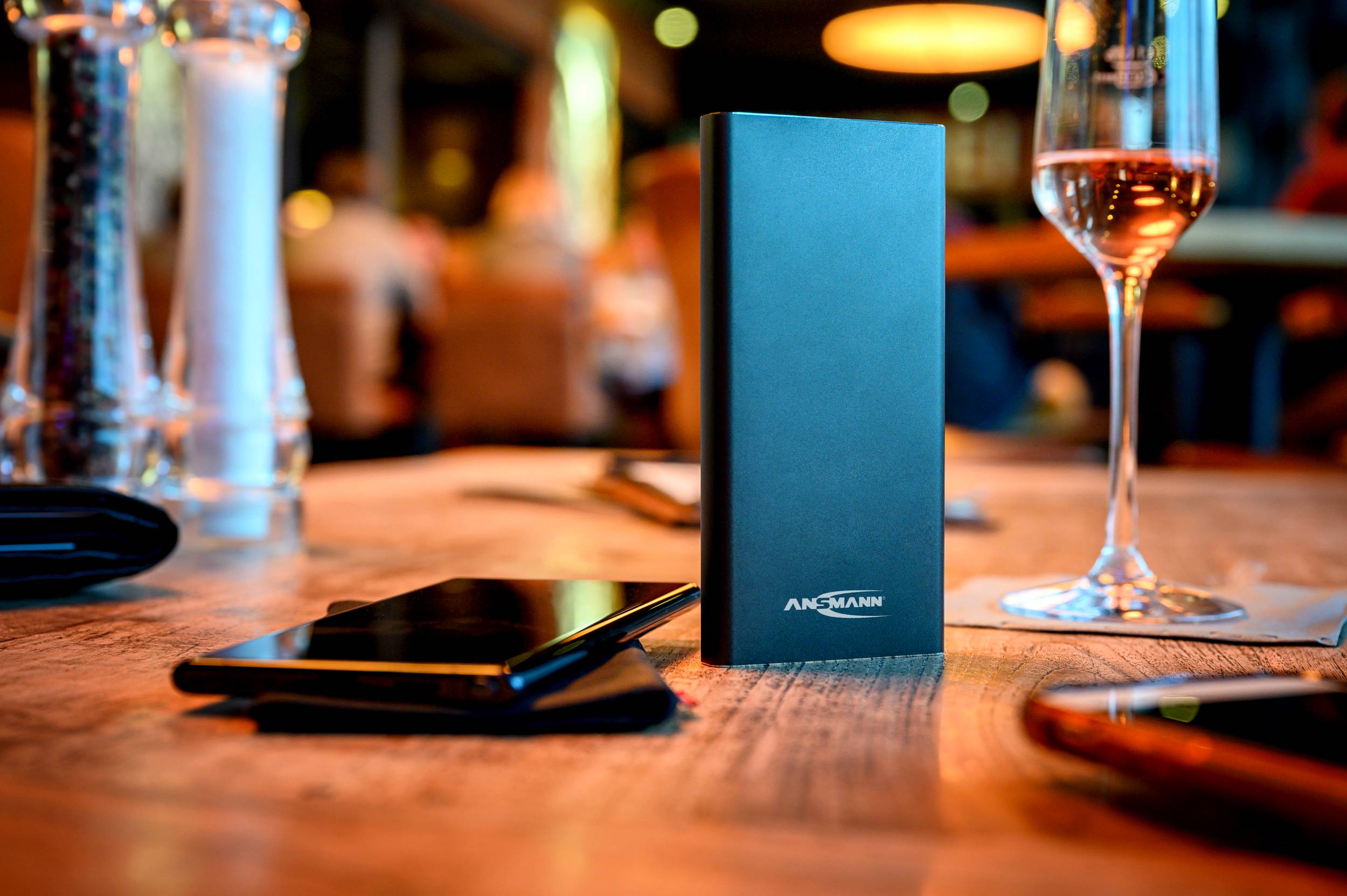 Symbol image for Ansmann 10Ah PD Power bank 10000 mAh Power Delivery LiPo Micro USB, USB C® Black Status display