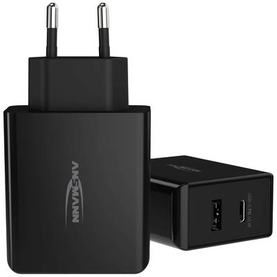 Image of Ansmann Home Charger 247PD USB charger 45 W Mains socket Max. output current 3 A No. of outputs: 2 x USB, USB-C® socket