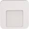 A simple, square object with rounded corners and a recessed centre. Colour: light grey.