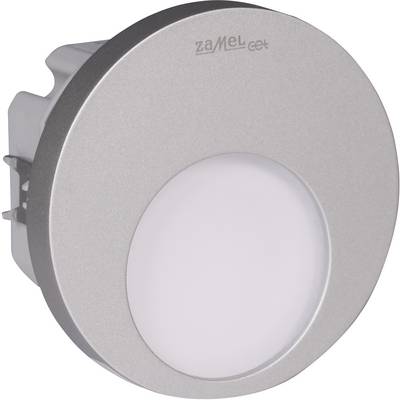 Round LED recessed light in a silver mounting, suitable for wall or ceiling installation in interior spaces.
