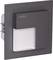 Black LED wall spotlight with rectangular design. Upper section rectangular, lower section illuminated. Manufacturer name 'zamel' visible.