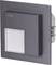 Black LED wall spotlight with rectangular design, suitable for modern interior lighting, displaying brand name "Zamel".