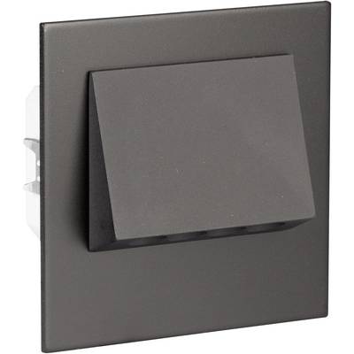 A rectangular, flat black component, possibly a switch or socket, with an angled, protruding section.