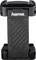 Black smartphone holder with diagonal ribbed pattern and 'hama' brand logo in white.
