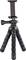 Tripod with flexible foam grip and adjustable mounting bracket for smartphones and compact cameras.