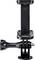 A black smartphone mount with lever mechanism and adjustable handle, suitable for tripods or vehicle mounts.