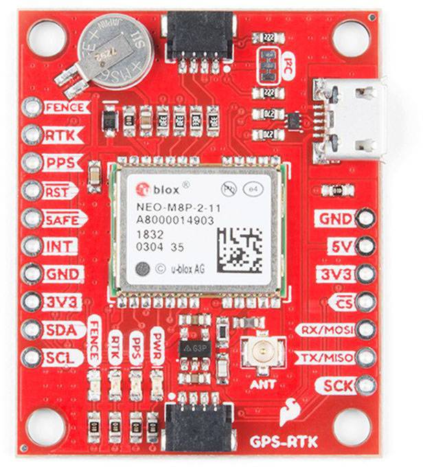 Sparkfun GPS-15005 GPS receiver PCB 1 pc(s) Compatible with (development kits): Arduino-1