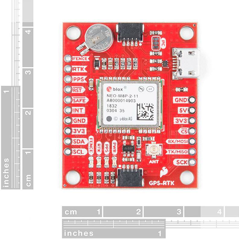 Sparkfun GPS-15005 GPS receiver PCB 1 pc(s) Compatible with (development kits): Arduino-3
