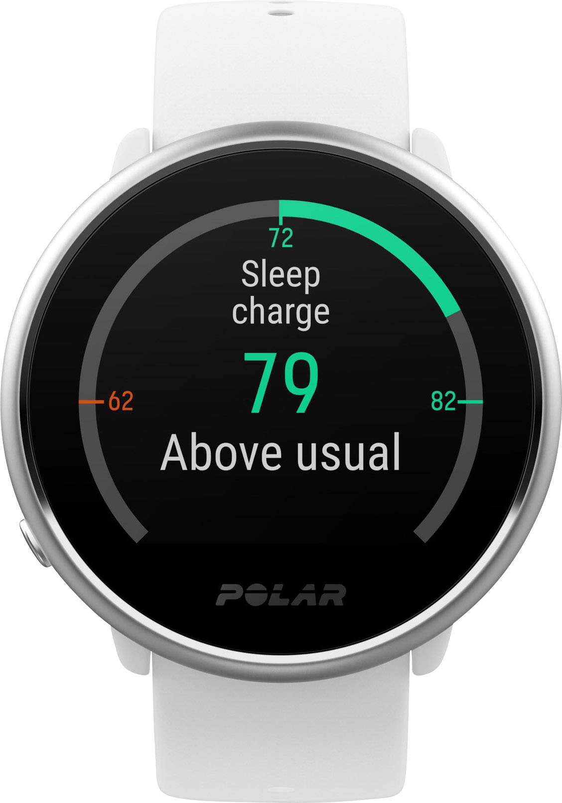 Polar Ignite Heart rate monitor watch with built-in sensor 43 mm S/M White-1