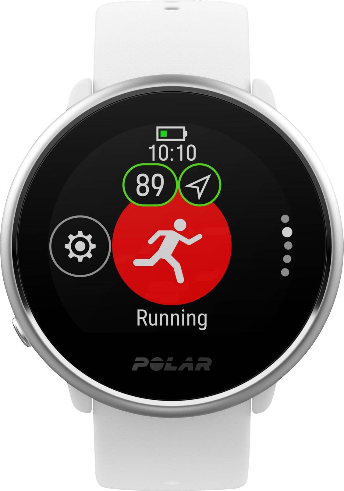 Polar Ignite Heart rate monitor watch with built-in sensor 43 mm S/M White-2