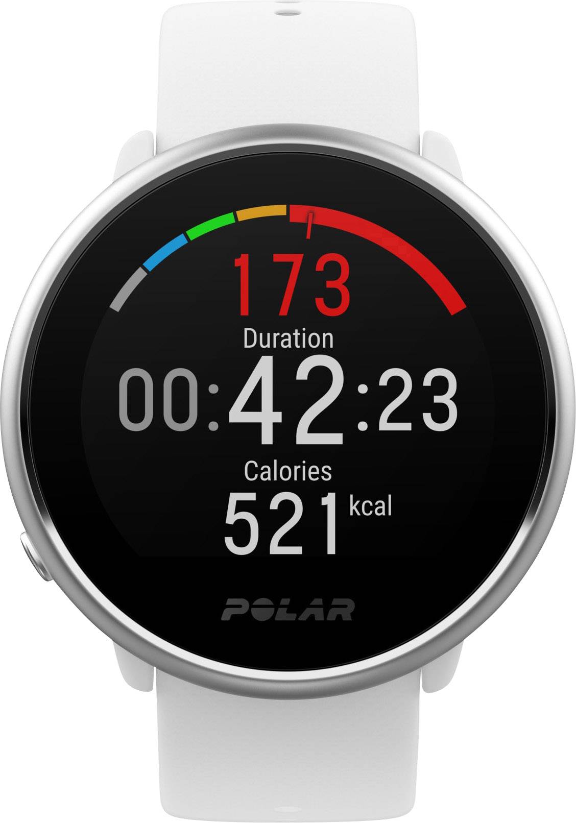 Polar Ignite Heart rate monitor watch with built-in sensor 43 mm S/M White-3