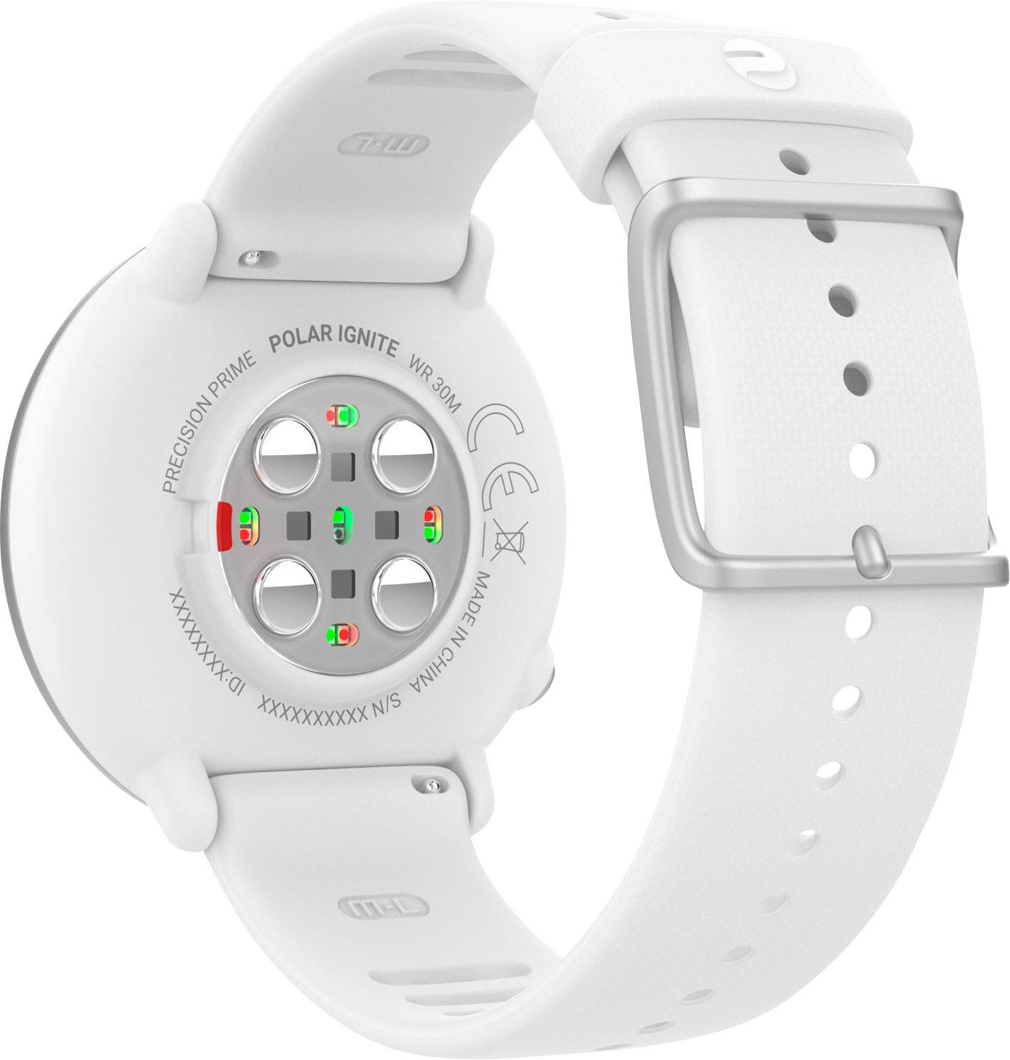Polar Ignite Heart rate monitor watch with built-in sensor 43 mm S/M White-4