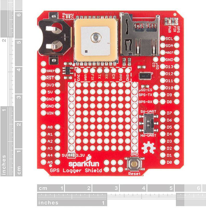 Sparkfun GPS-13750 GPS module 1 pc(s) Compatible with (development kits): Arduino-3