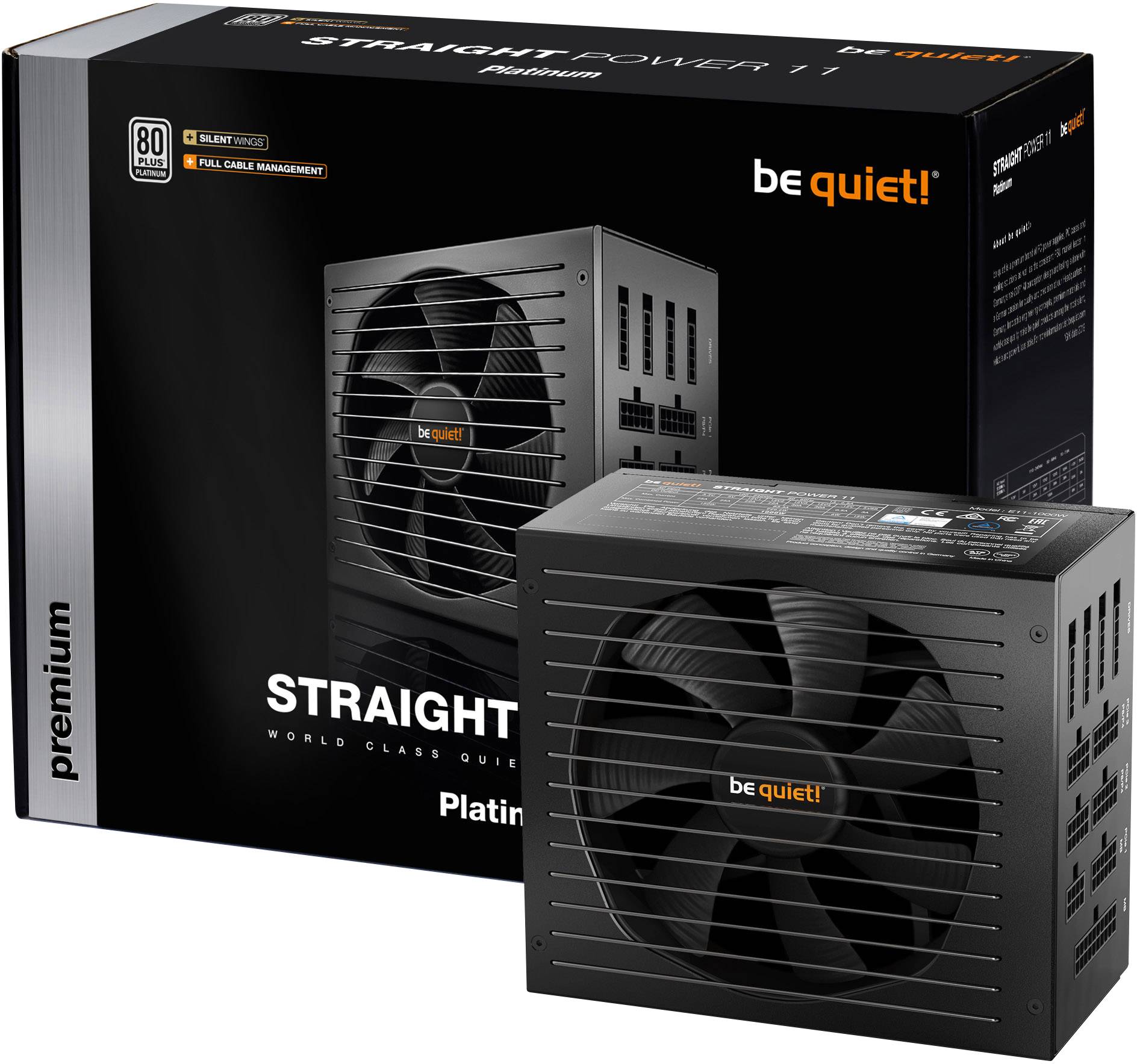 BeQuiet Straight Power 11 Platinum PC power supply unit 1200 W ATX 80 PLUS Platinum