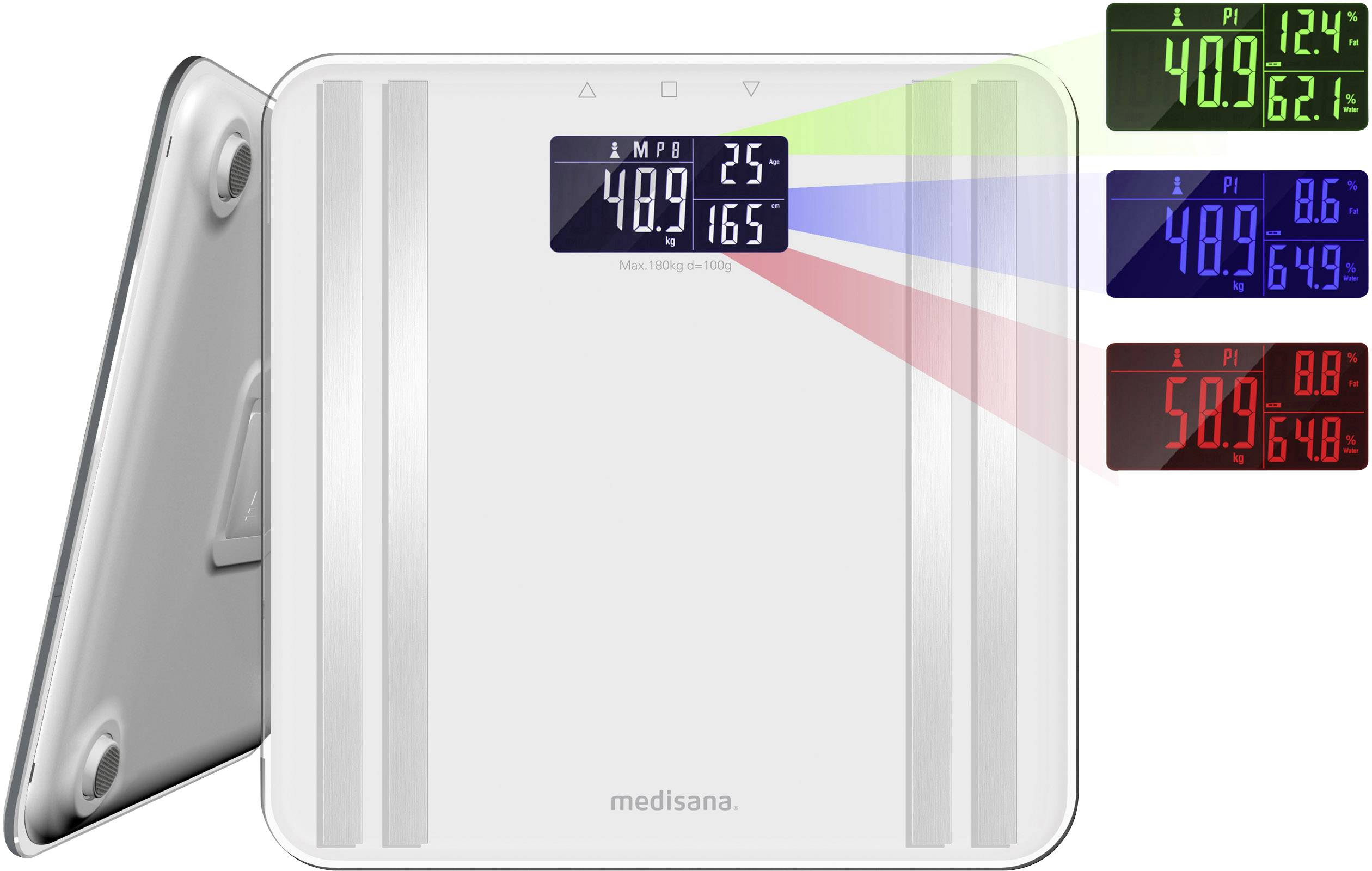 Medisana BS 465 Smart bathroom scales 40483 Weight range=180 kg White-6