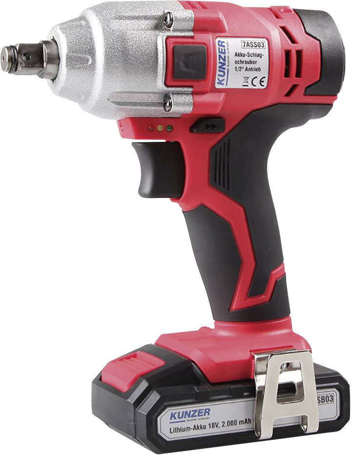 Kunzer 7ASS03 Cordless impact driver 320 Nm 18 V No. of power packs included 1 2 Ah LiPo-0