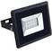 Black and white LED flood light with 12 LEDs in a rectangular housing, suitable for outdoor lighting.