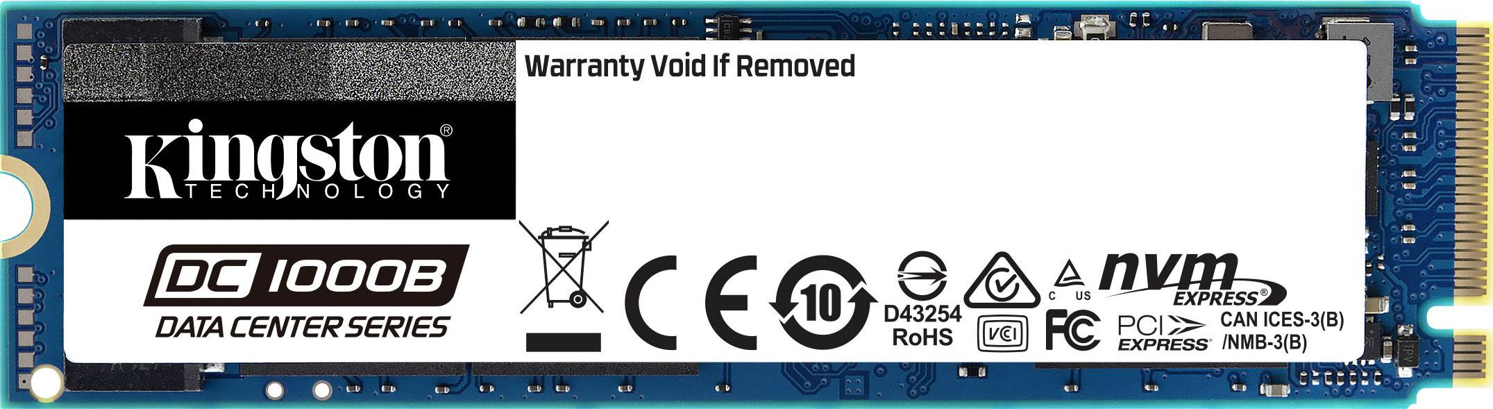 Kingston Data Center DC1000B SEDC1000BMB/480G NVMe/PCIe M.2 internal SSD drive 480 GB Data Center DC1000B Retail