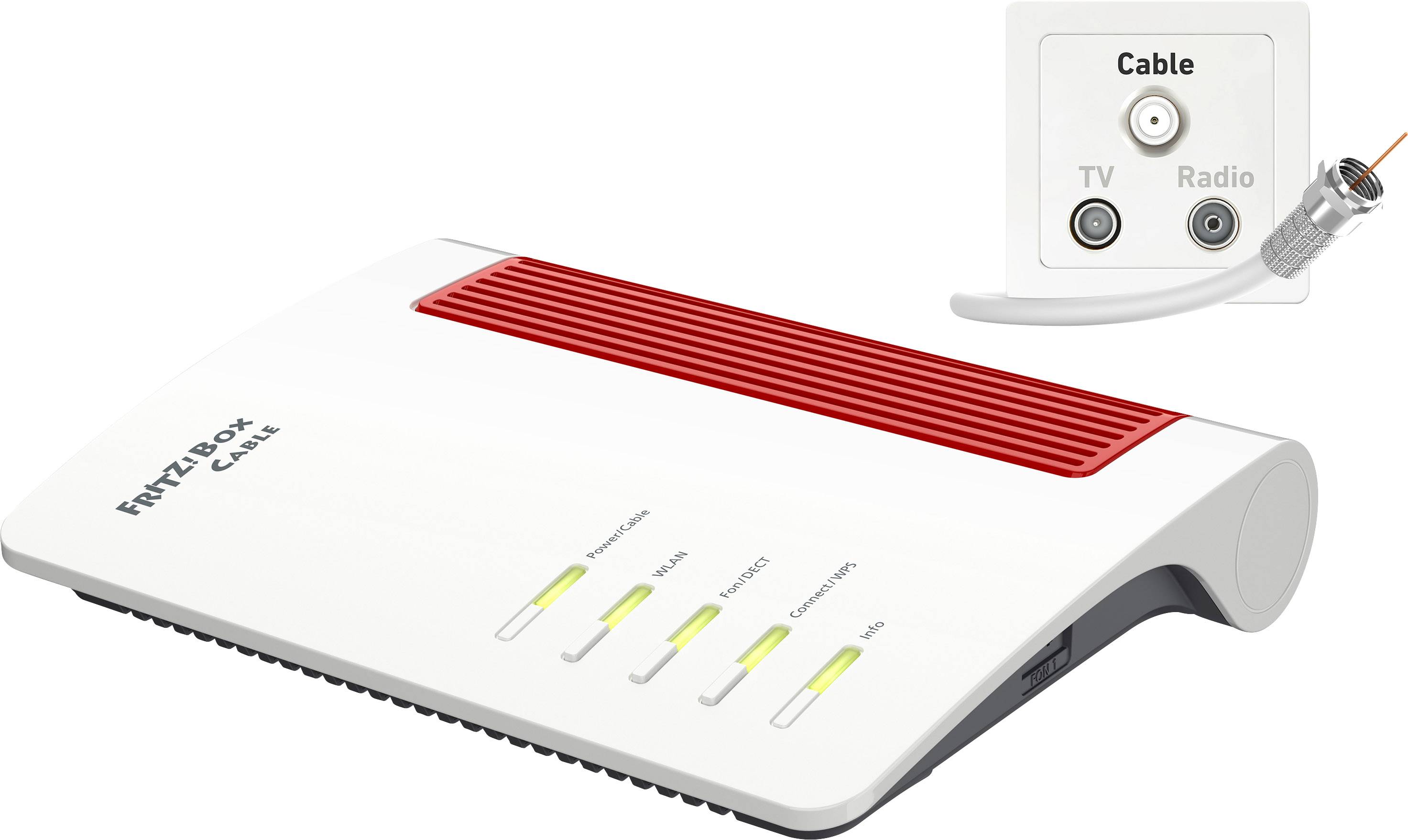 AVM FRITZ!Box 6660 Cable Wi-Fi modem router Built-in modem: Kabel 2.4 GHz, 5 GHz 2.4 Gbps