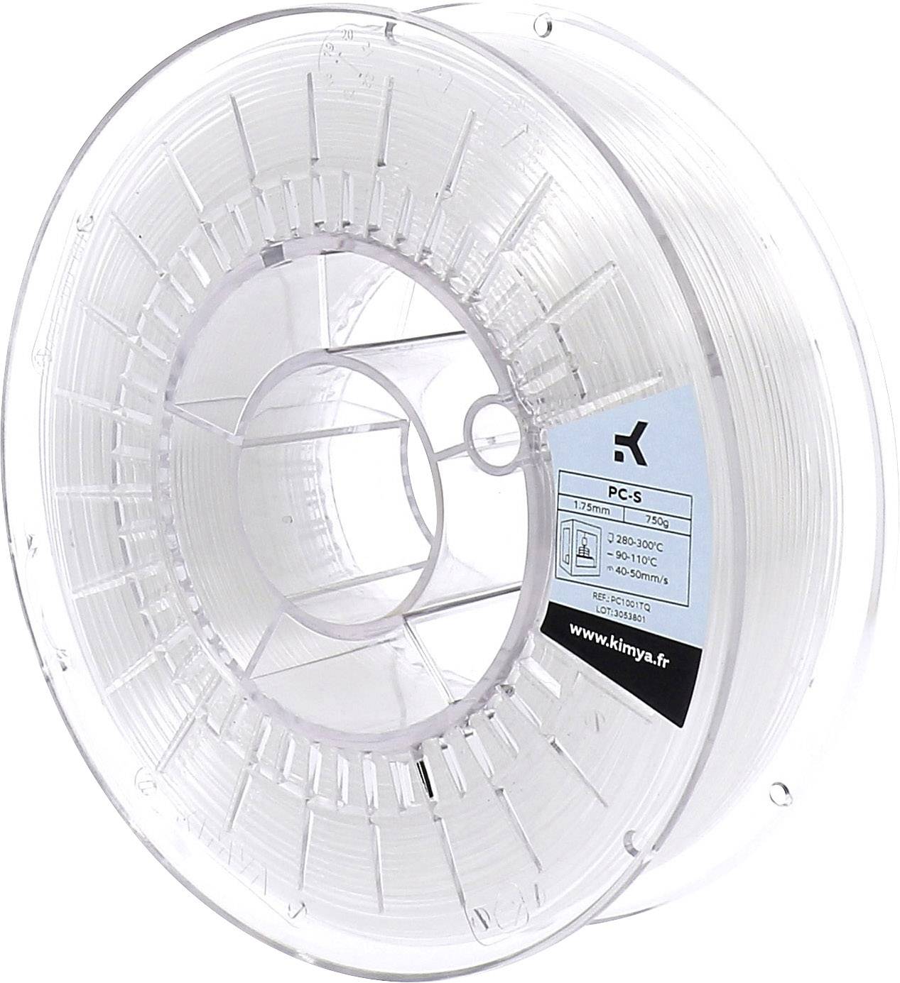 Kimya PC1001TQ PC-S Filament PC 1.75 mm 750 g Translucent 1 pc(s)