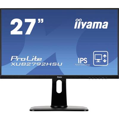Iiyama Prolite XUB2792HSU-B1 LED EEC E (A - G) 68.6 cm (27 inch) 1920 x 1080 p 16:9 4 ms VGA, HDMI™, DisplayPort, USB A -0