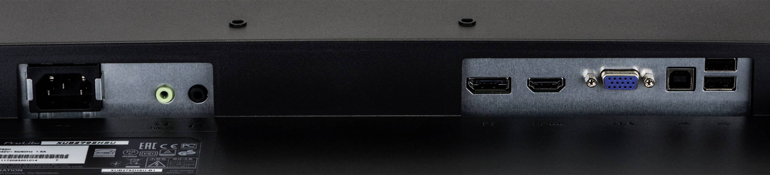 Iiyama Prolite XUB2792HSU-B1 LED EEC E (A - G) 68.6 cm (27 inch) 1920 x 1080 p 16:9 4 ms VGA, HDMI™, DisplayPort, USB A -1