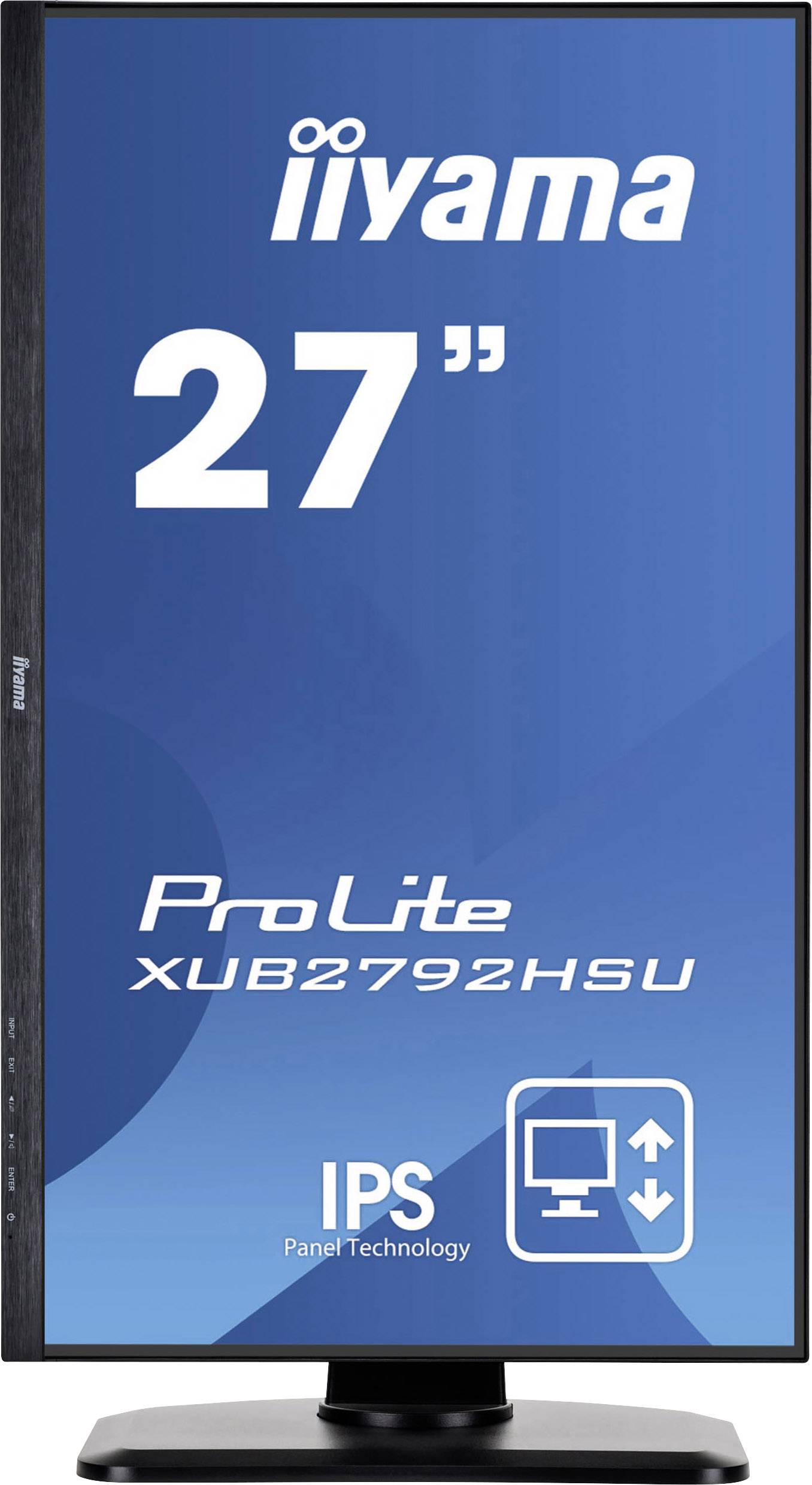 Iiyama Prolite XUB2792HSU-B1 LED EEC E (A - G) 68.6 cm (27 inch) 1920 x 1080 p 16:9 4 ms VGA, HDMI™, DisplayPort, USB A -8