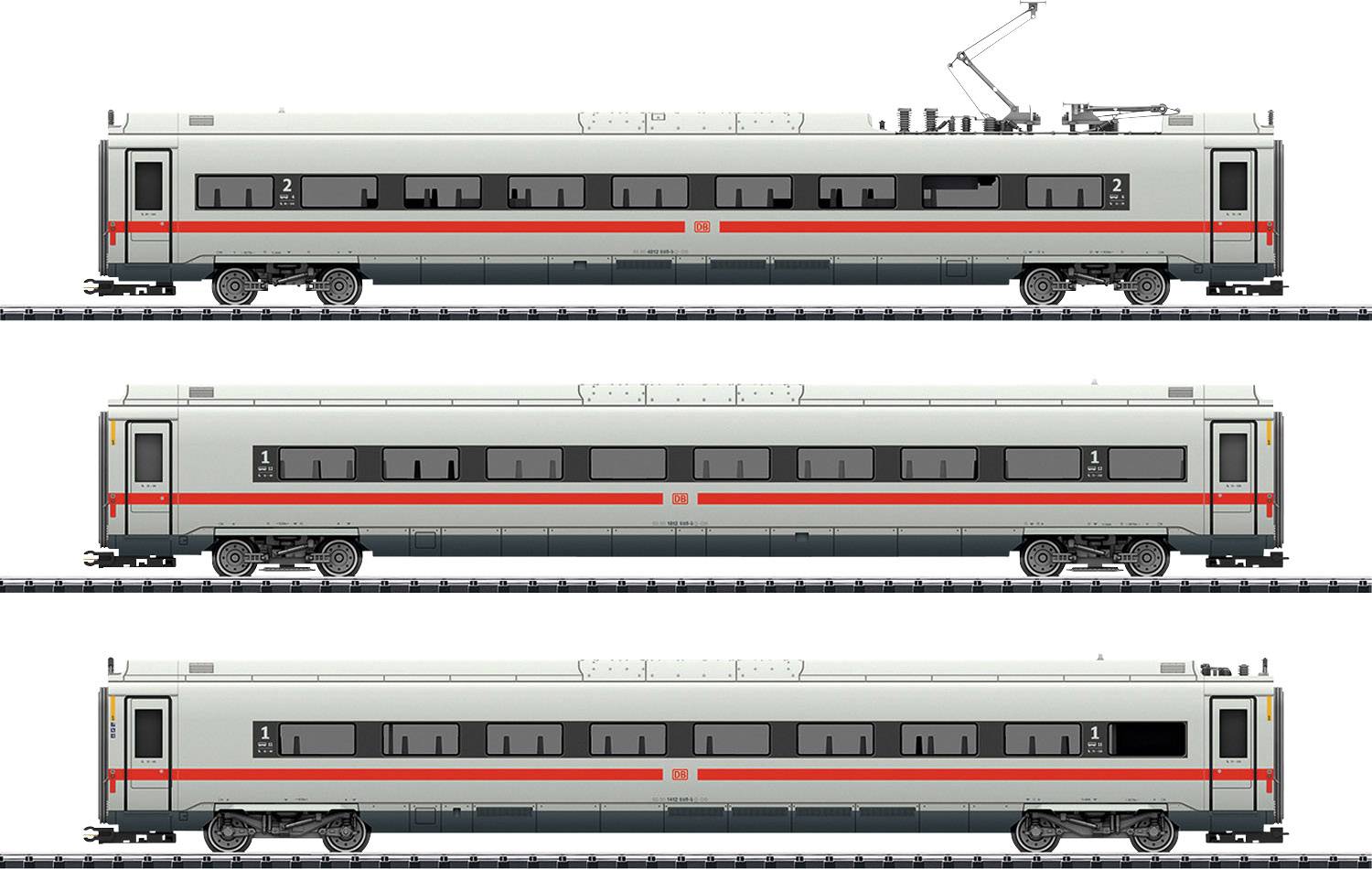 Image of TRIX H0 T23976 H0 Passenger wagon 3er-Set ICE 4 green of DB