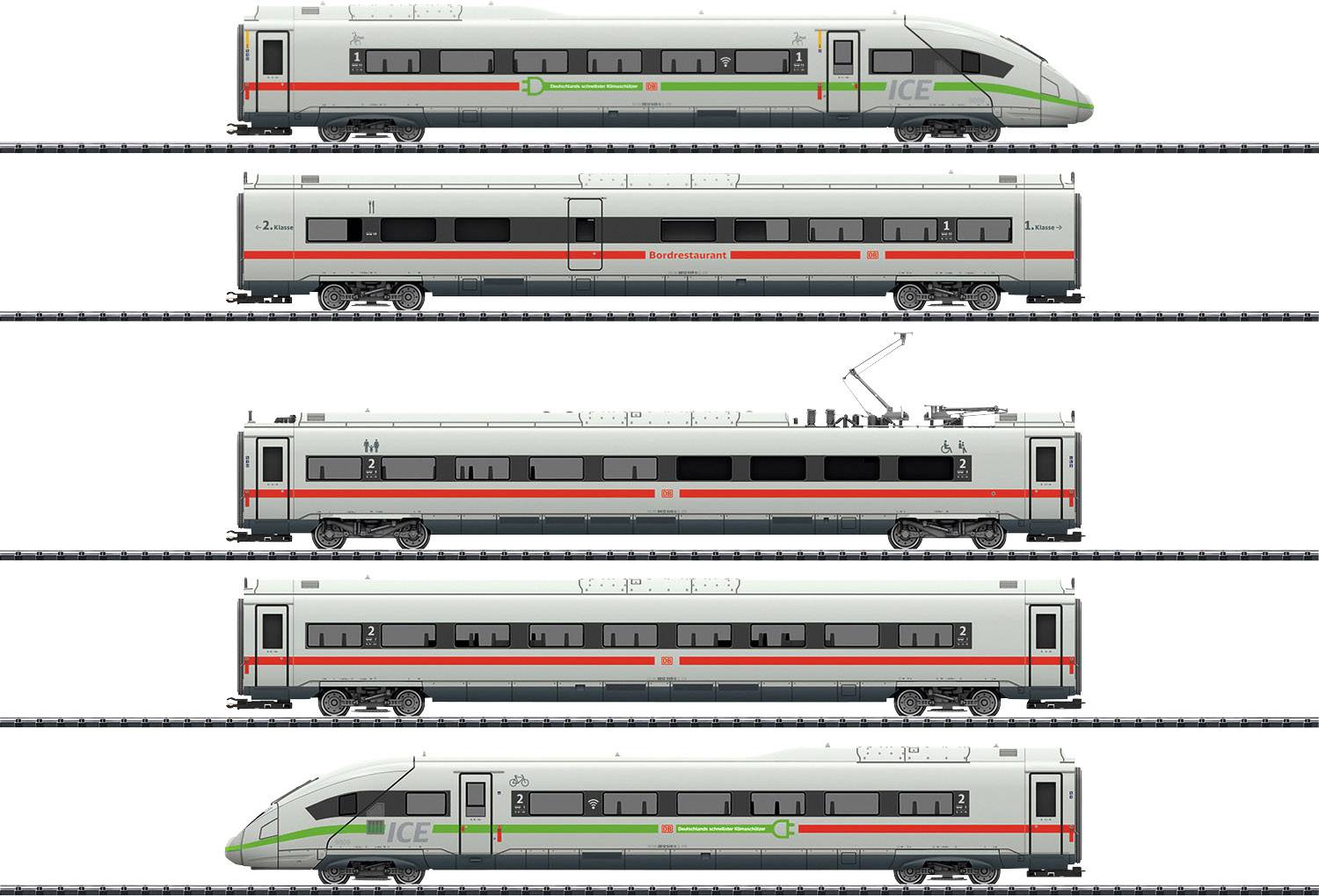 TRIX H0 T25976 H0 5teiliger Train set ICE 4 BR 412/812 of DB AG
