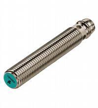 A long, silver metal spool with a blue end and grooves along its length.