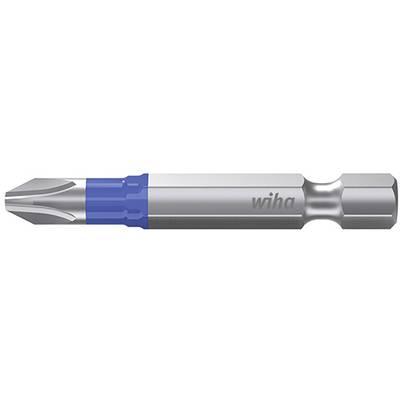 Cross-head screwdriver with blue casing, brand Wiha.