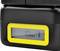 Digital timer with a yellow frame showing '10 mins' and a battery symbol.