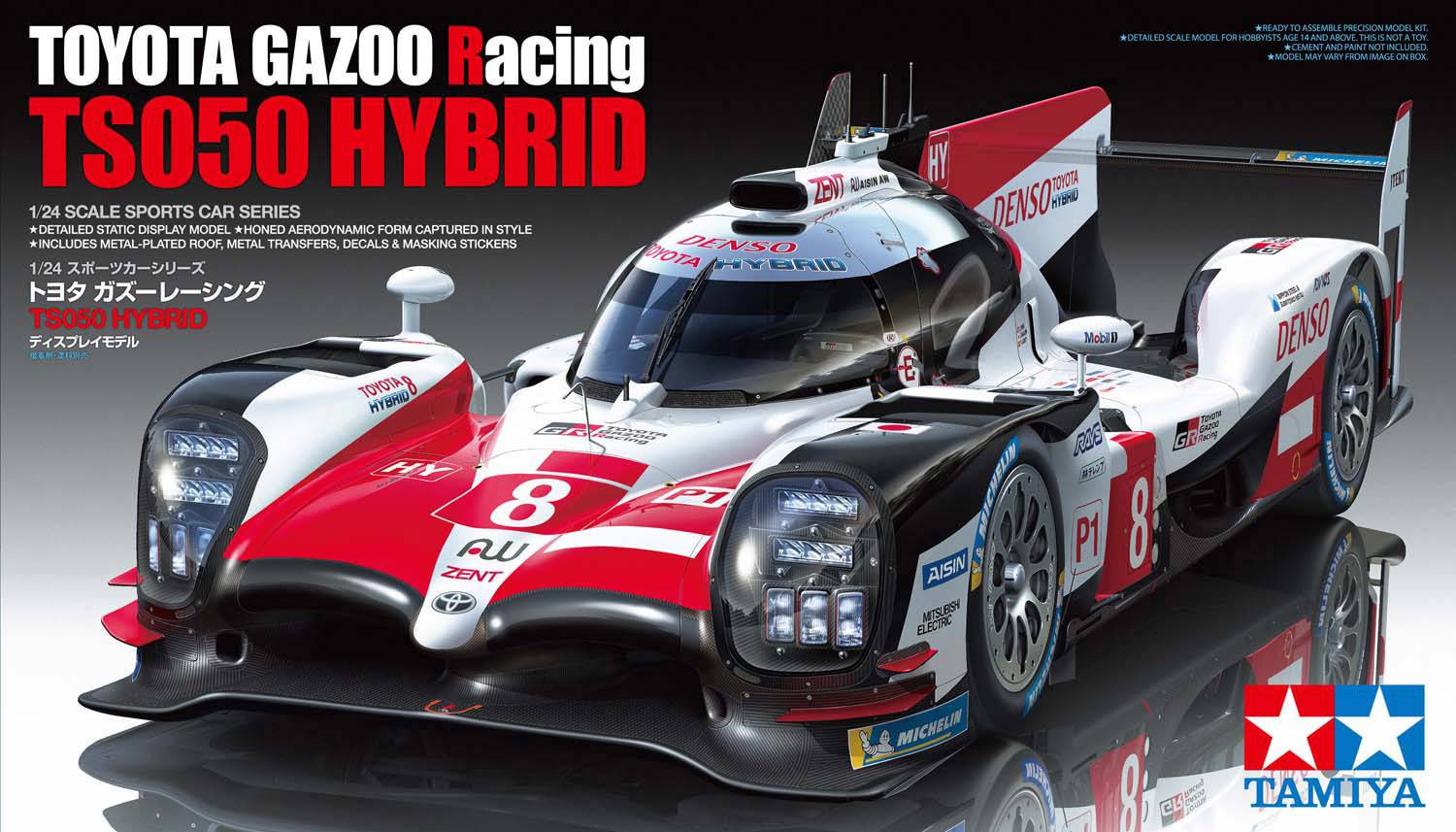 Tamiya 24349 Toyota G.R. TS050 Hybrid LM F103GT Model car assembly kit 1:24-2