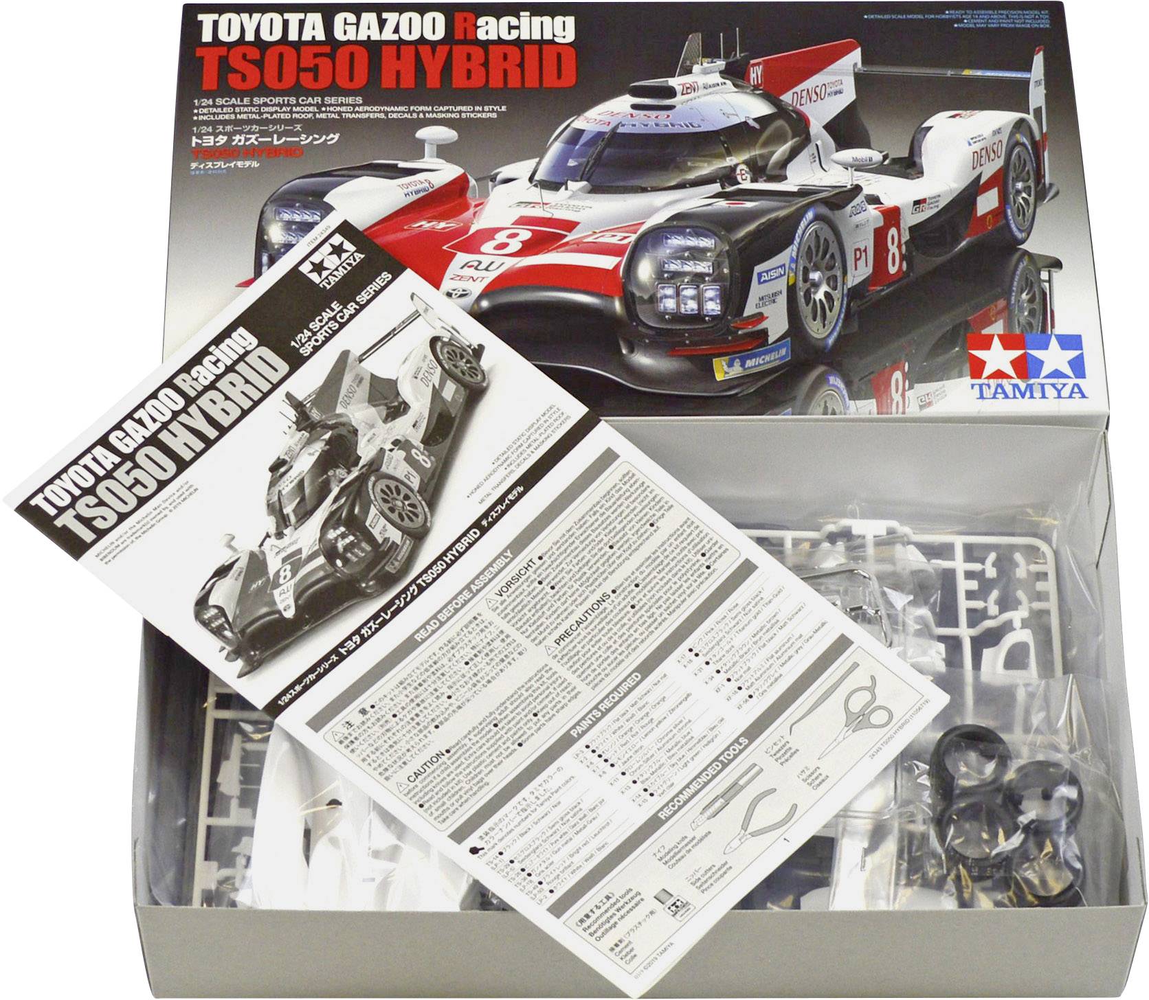 Tamiya 24349 Toyota G.R. TS050 Hybrid LM F103GT Model car assembly kit 1:24-7