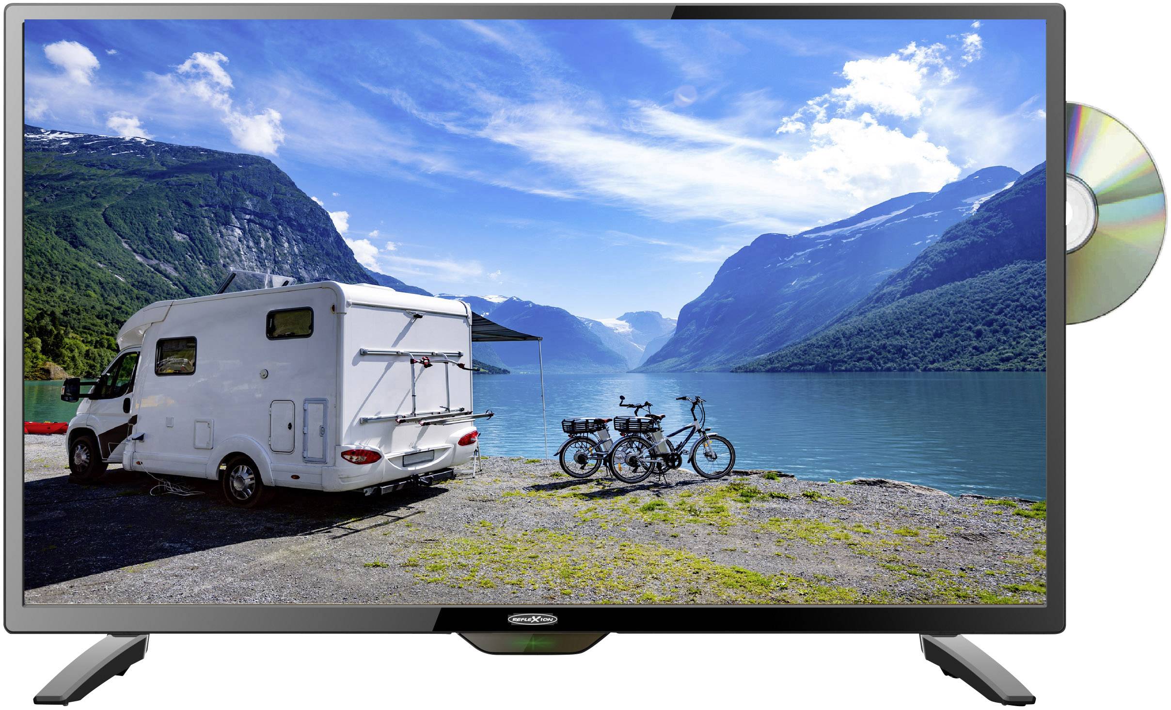 Panda bereik Geslagen vrachtwagen Reflexion LED TV 28 inch EEC E (A - G) CI+, DVB-C, DVB-S2, DVB-T2 HD, PVR  ready, DVD player Black (glossy) | Conrad.com