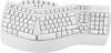 Perixx PERIBOARD-612WDE Bluetooth® Keyboard German, QWERTZ White Ergonomic, Gel wrist support mat, Multimedia buttons