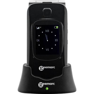 Geemarc CL8510 Big button flip top mobile phone Panic button, Charging station Anthracite, Silver-1