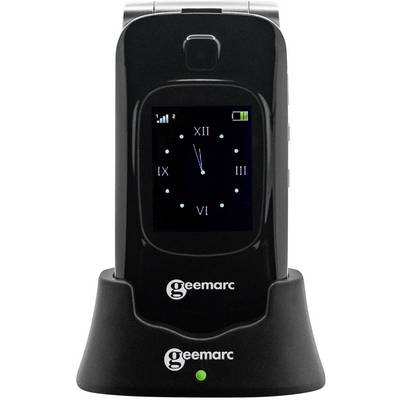 Geemarc CL8510 Big button flip top mobile phone Panic button, Charging station Anthracite, Silver-5
