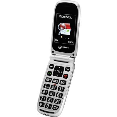 Geemarc CL8510 Big button flip top mobile phone Panic button, Charging station Anthracite, Silver-7