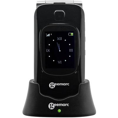 Geemarc CL8510 Big button flip top mobile phone Panic button, Charging station Anthracite, Silver-9