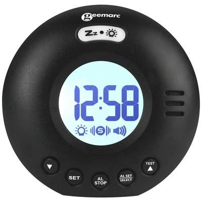 Geemarc JWNS-VOYAGERV2_BLK_I Electronic Alarm clock Black