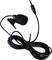 A black lapel microphone with cable and 3.5mm jack plug, ideal for attaching to clothing for clear voice recordings.