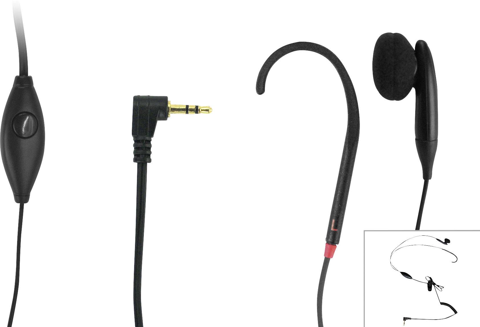 Geemarc CLHOOK5 Phone Ear-free headset Corded (1075100) Black Volume control
