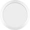 'Round white LED ceiling light with minimalist design'