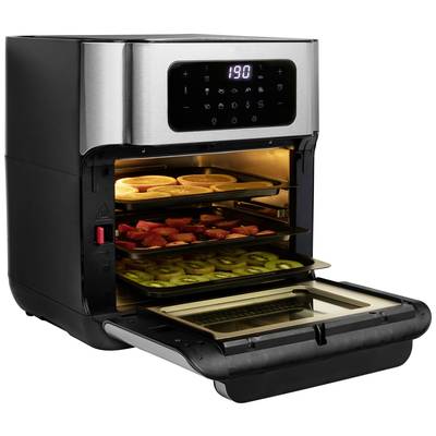 Aerofryer Black, Silver air W | display Electronic Hot Buy oven Conrad 1500 Princess with