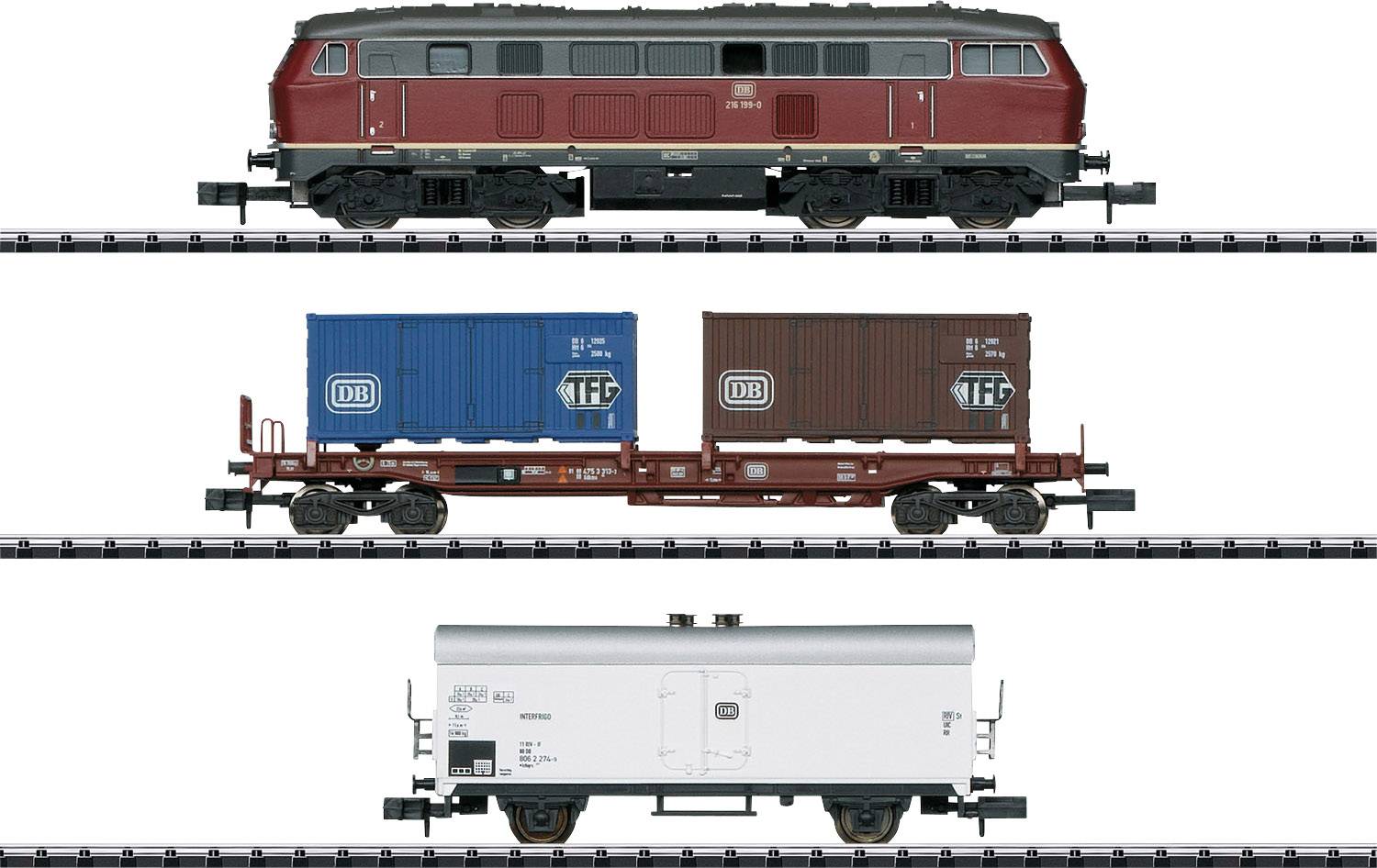 Image of MiniTrix 11146 N Start packing goods train of DB