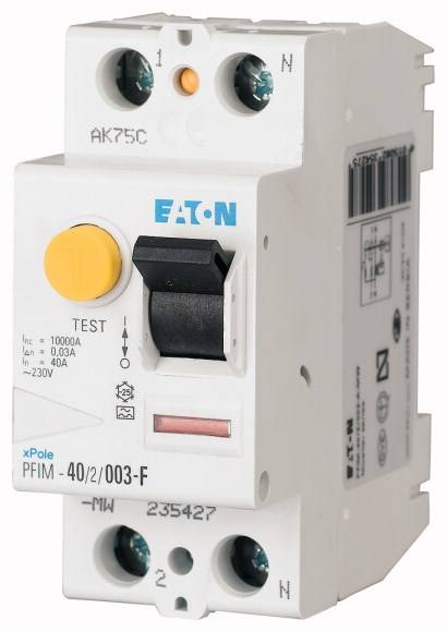 Eaton 187449 RCCB for mixed frequency bands G/F 2-pin 25 A 0.03 A 230 V