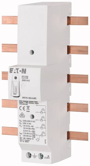 Eaton 195603 SPST12-255/3+NPE Surge arrester Surge protection for: 40 mm busbar 7.5 kA 1 pc(s)
