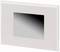 White rectangular switch cover with a glossy, reflective surface in the centre.